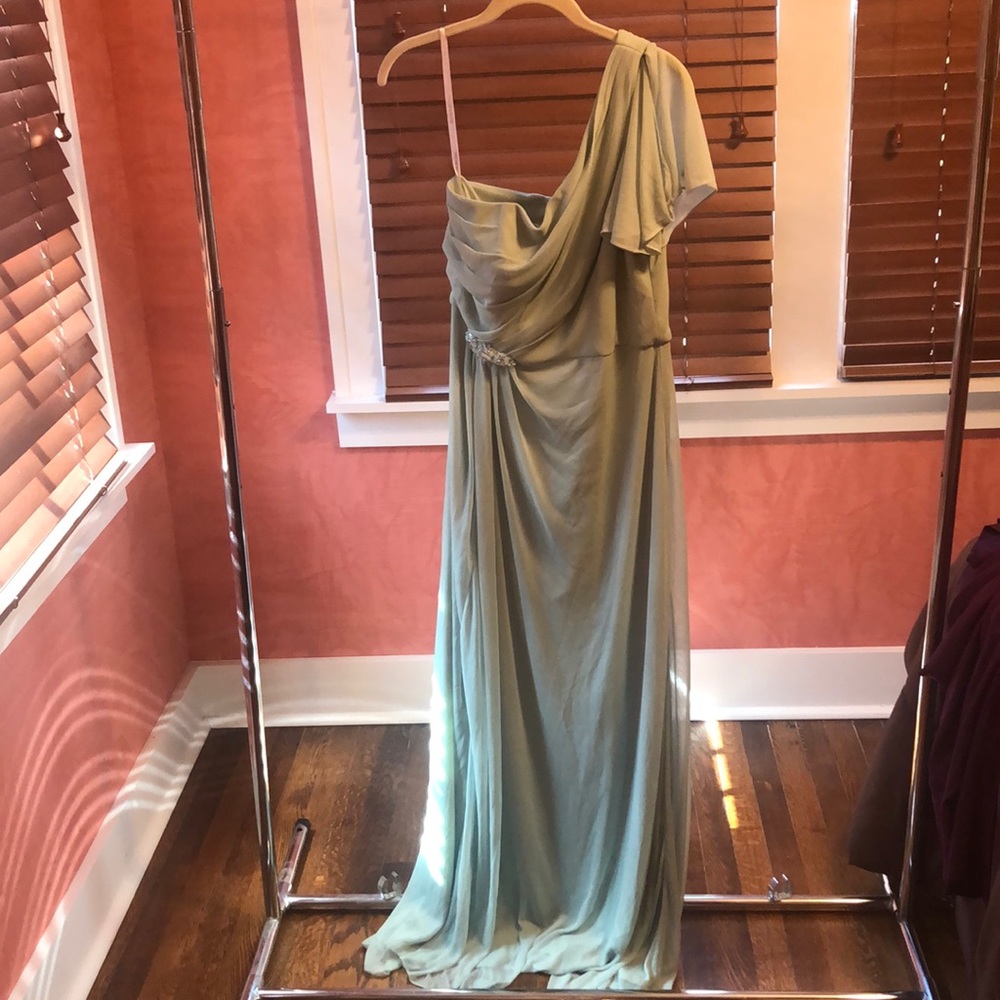 Davids Bridal Seafoam Green Bridesmaid Dress